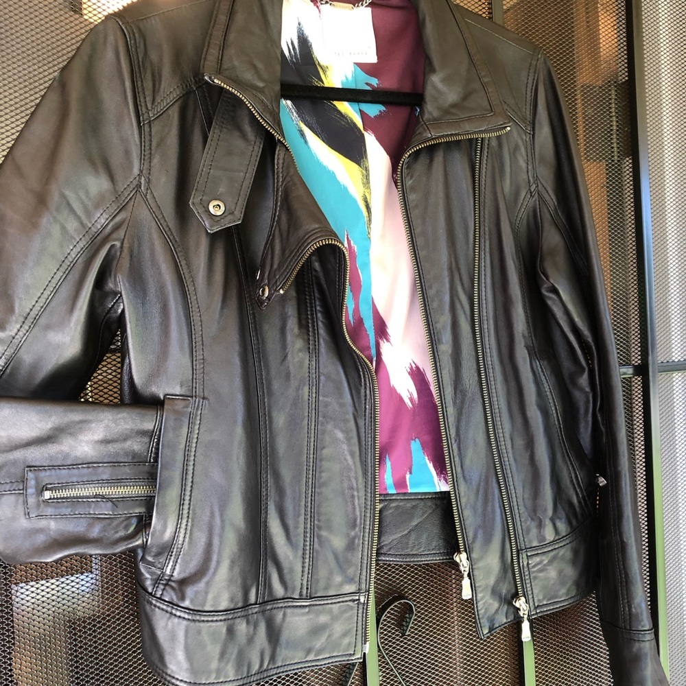 Hot Ted Baker Leather Moto